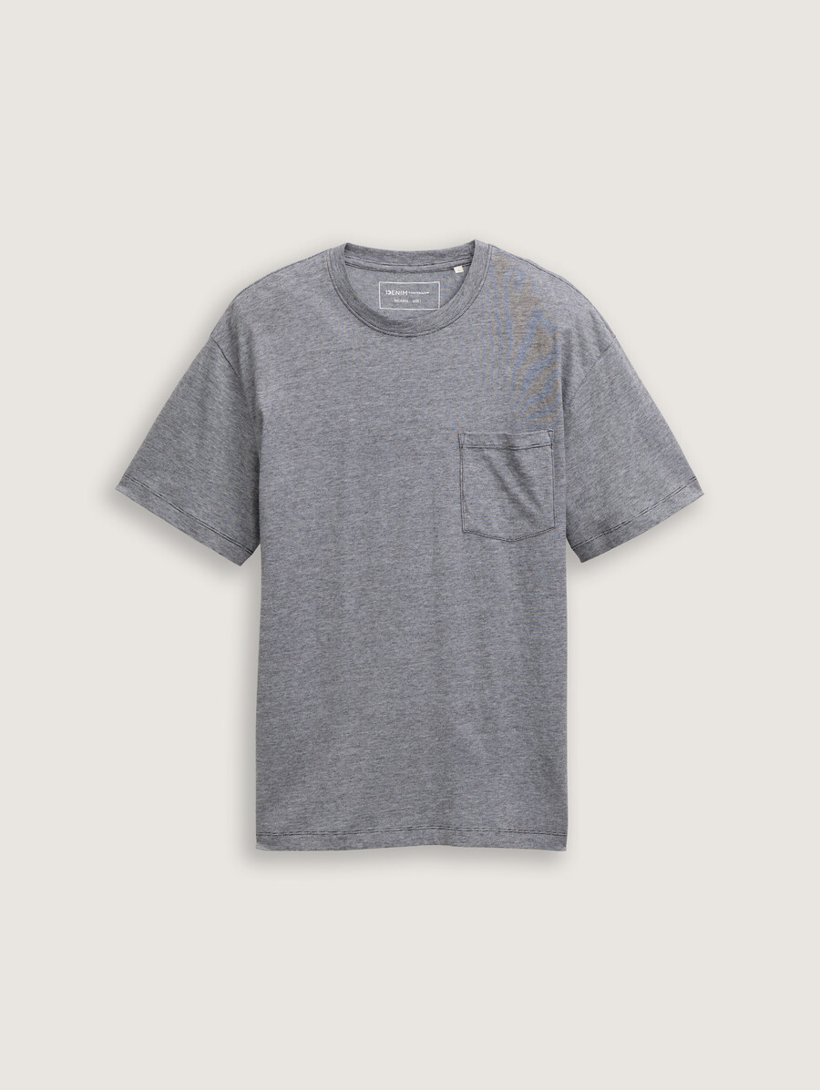 t-shirt coupe décontractée avec poche poitrine