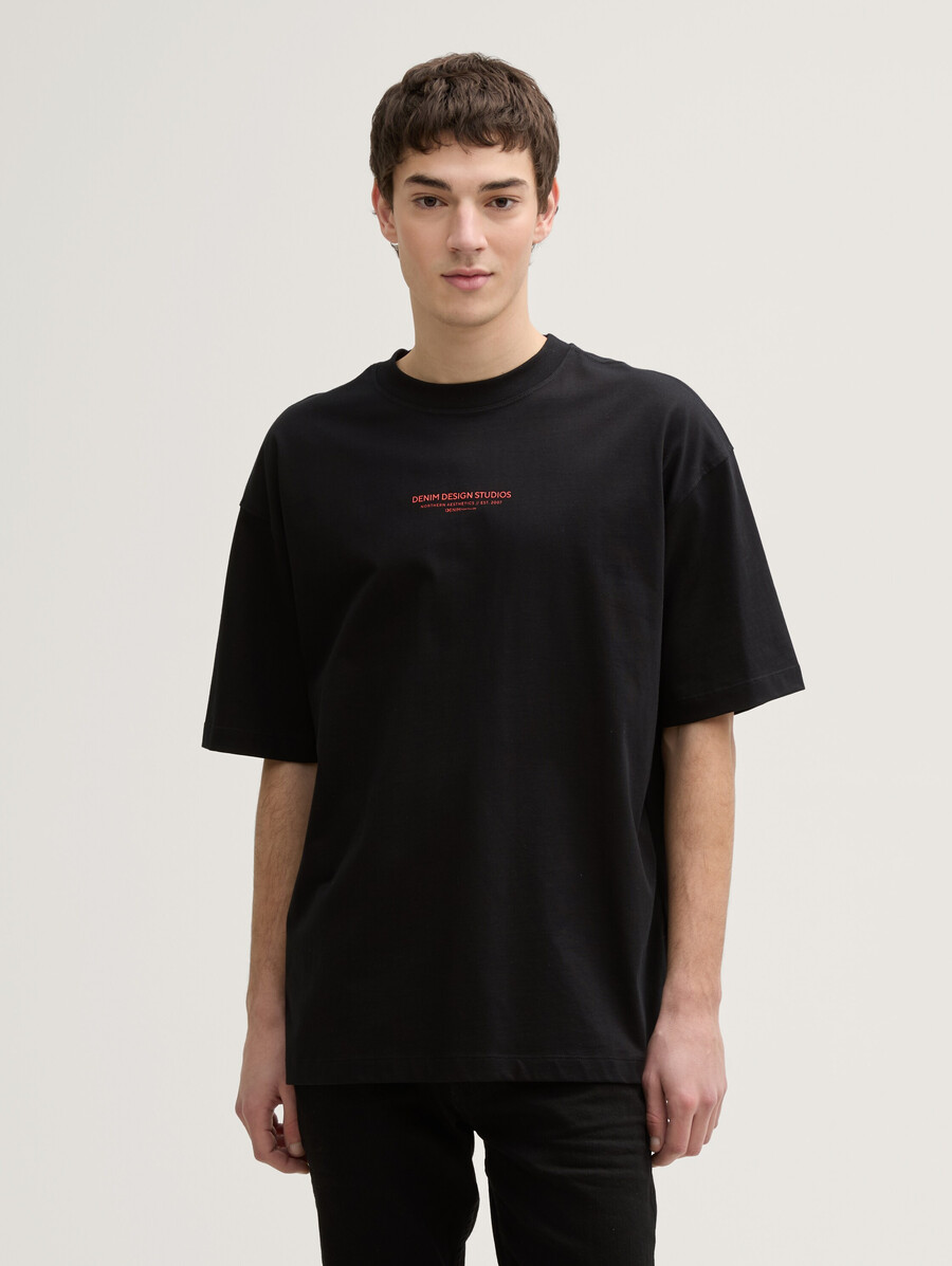 t-shirt oversize avec impression au dos