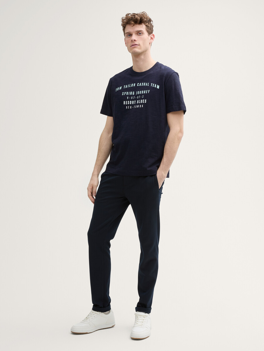 t-shirt en coton imprimé