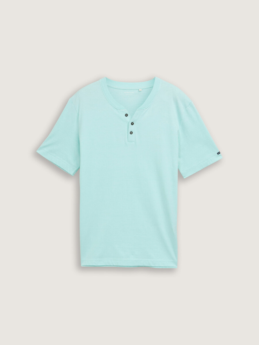 t-shirt henley en coton