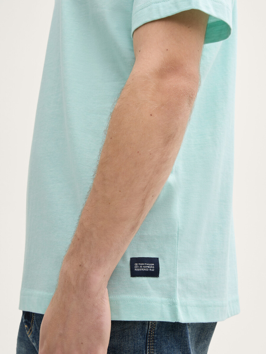 t-shirt henley en coton