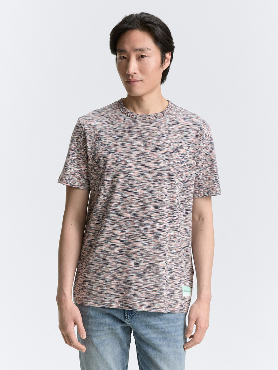 t-shirt à laspect chiné