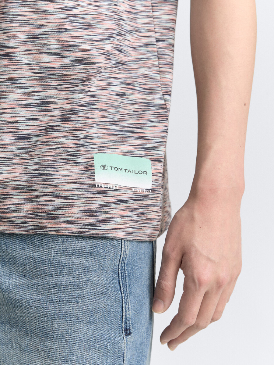 t-shirt à laspect chiné
