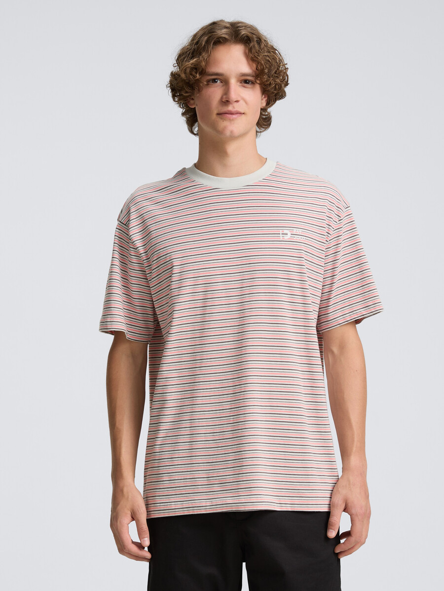 t-shirt coupe décontractée à rayures