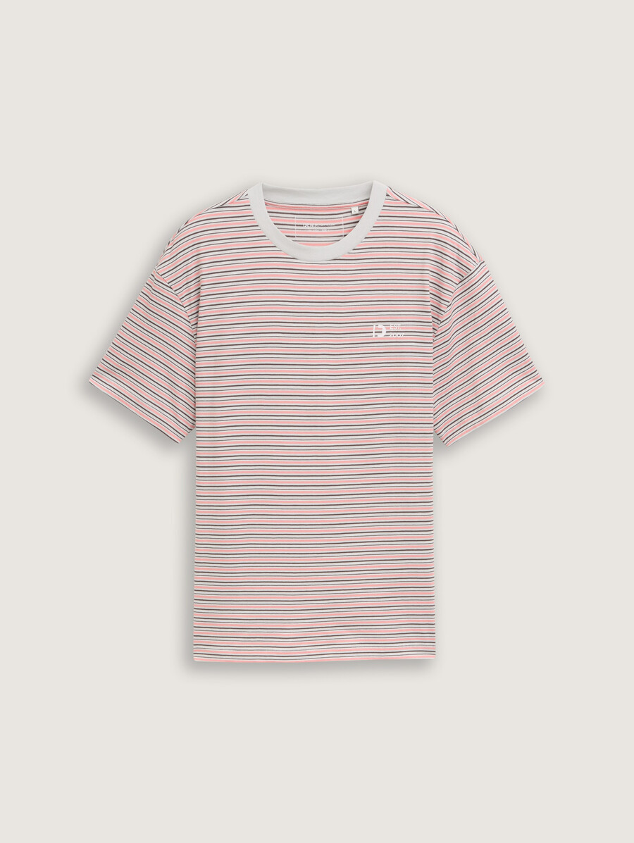 t-shirt coupe décontractée à rayures