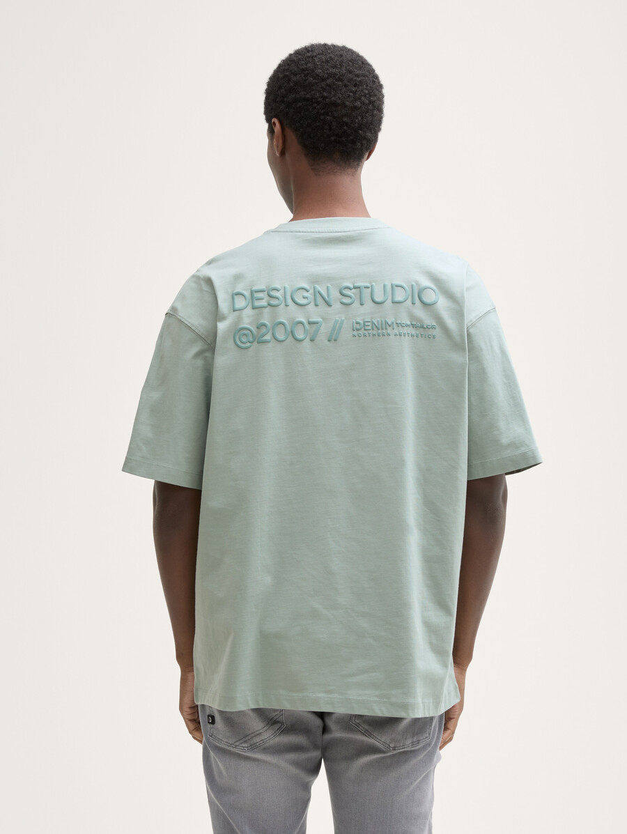 t-shirt oversize avec impression au dos