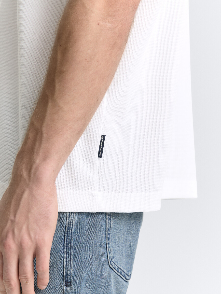t-shirt basique avec texture