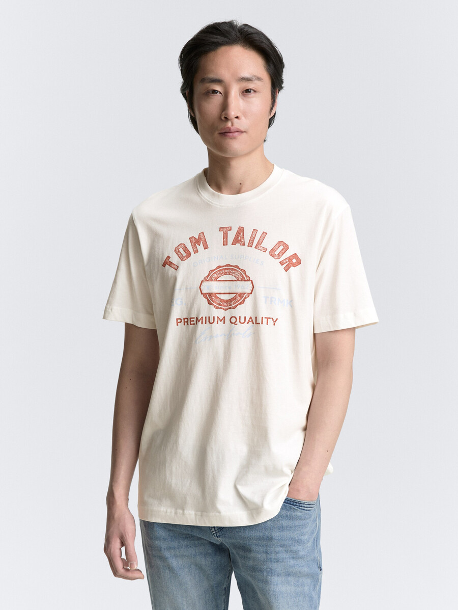 t-shirt avec imprimé logo