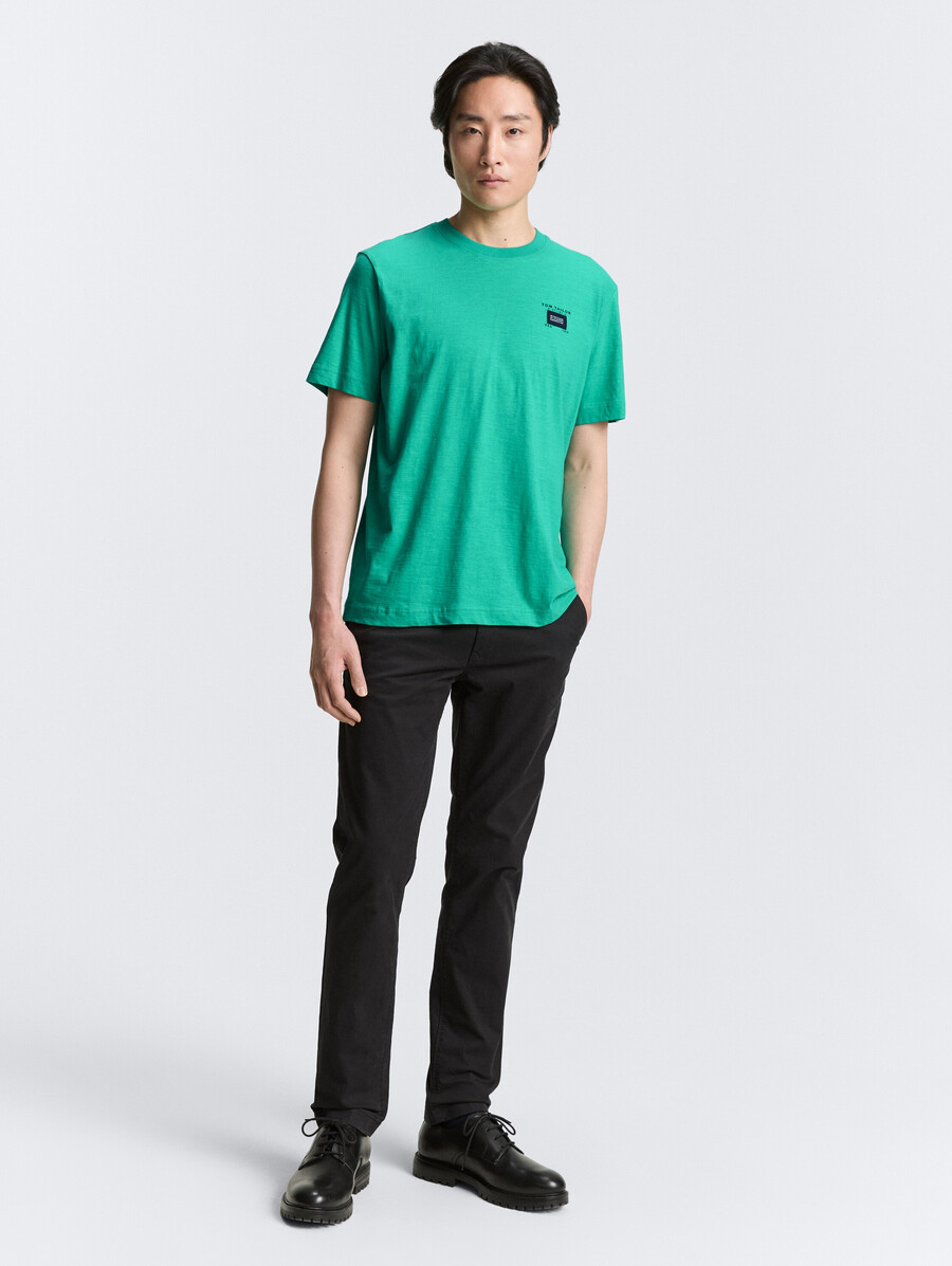 t-shirt basique à laspect chiné