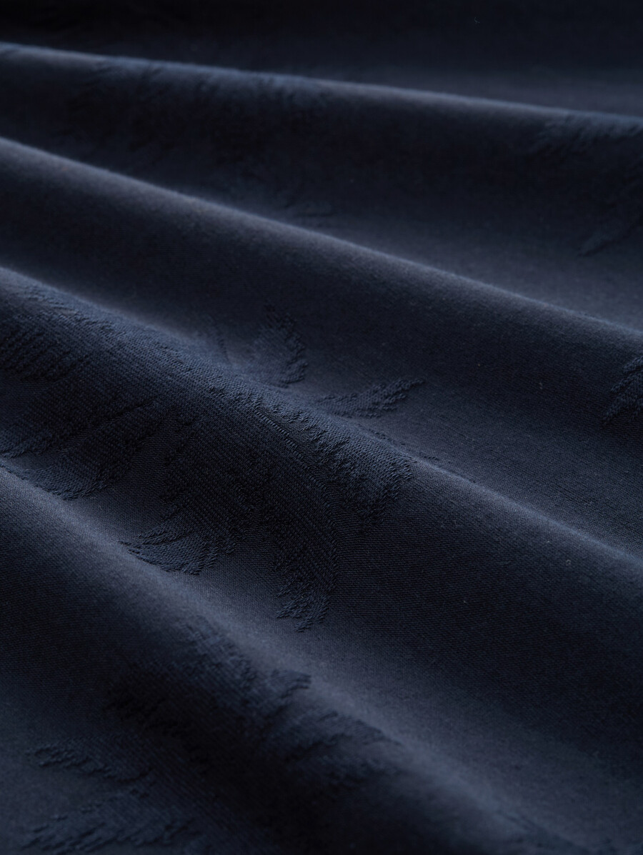 t-shirt jacquard à motif de palmier
