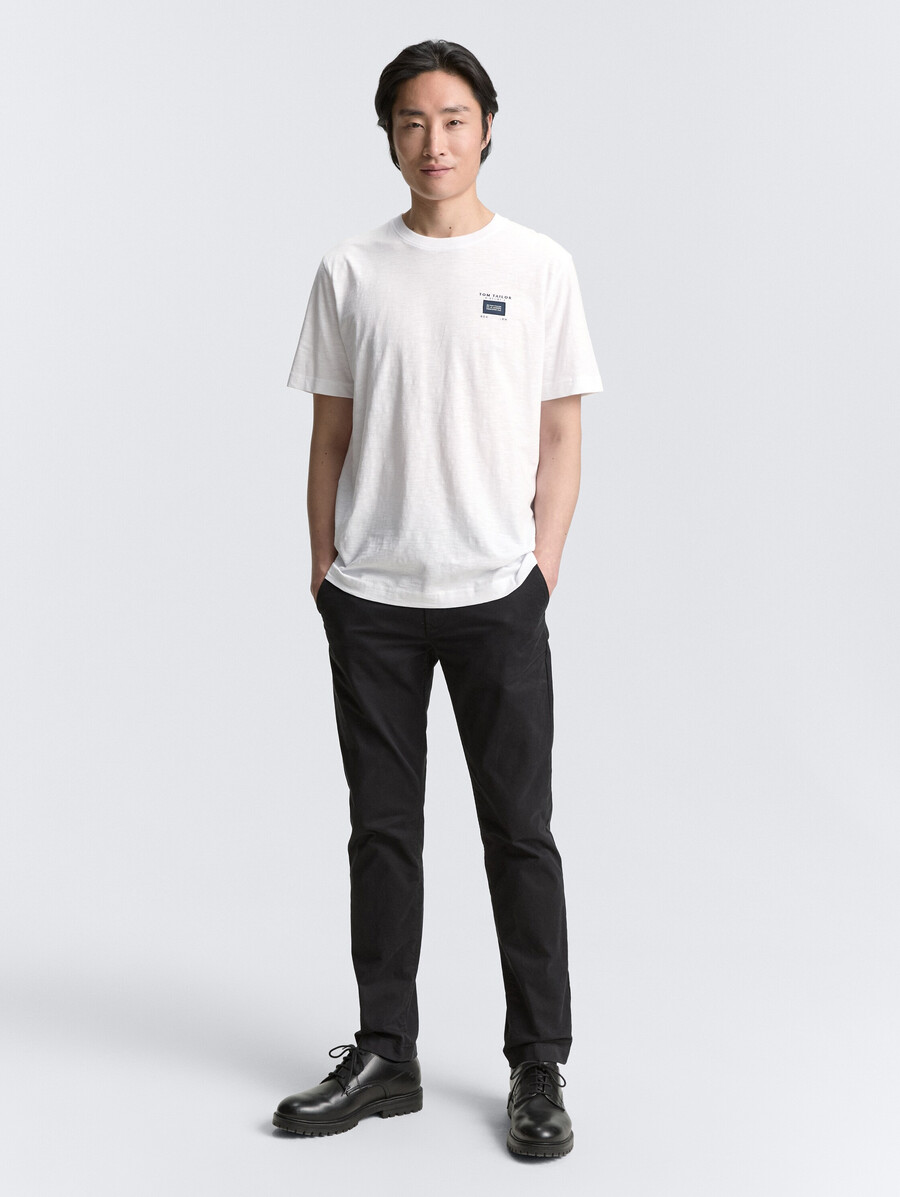 t-shirt basique à laspect chiné