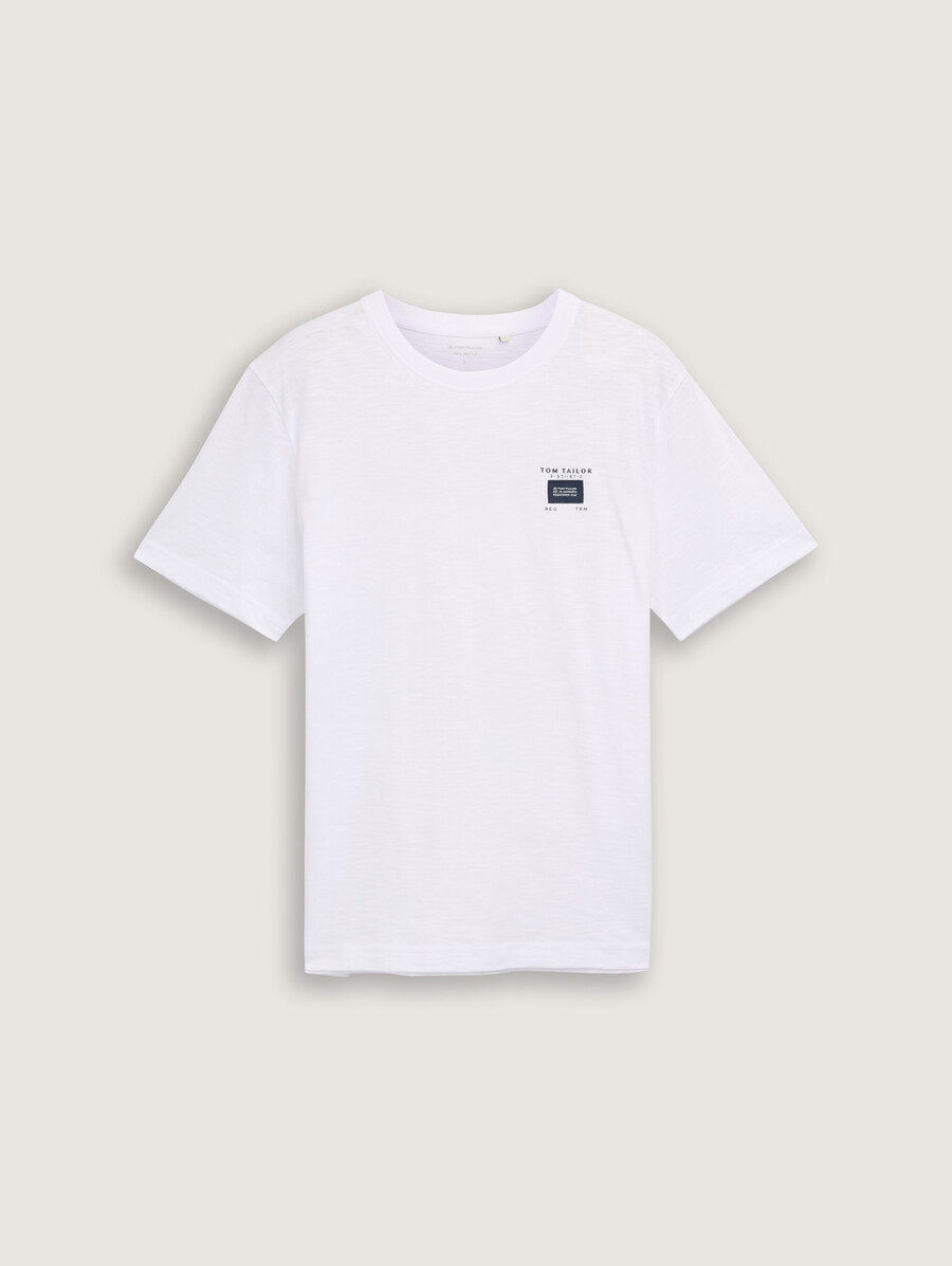 t-shirt basique à laspect chiné