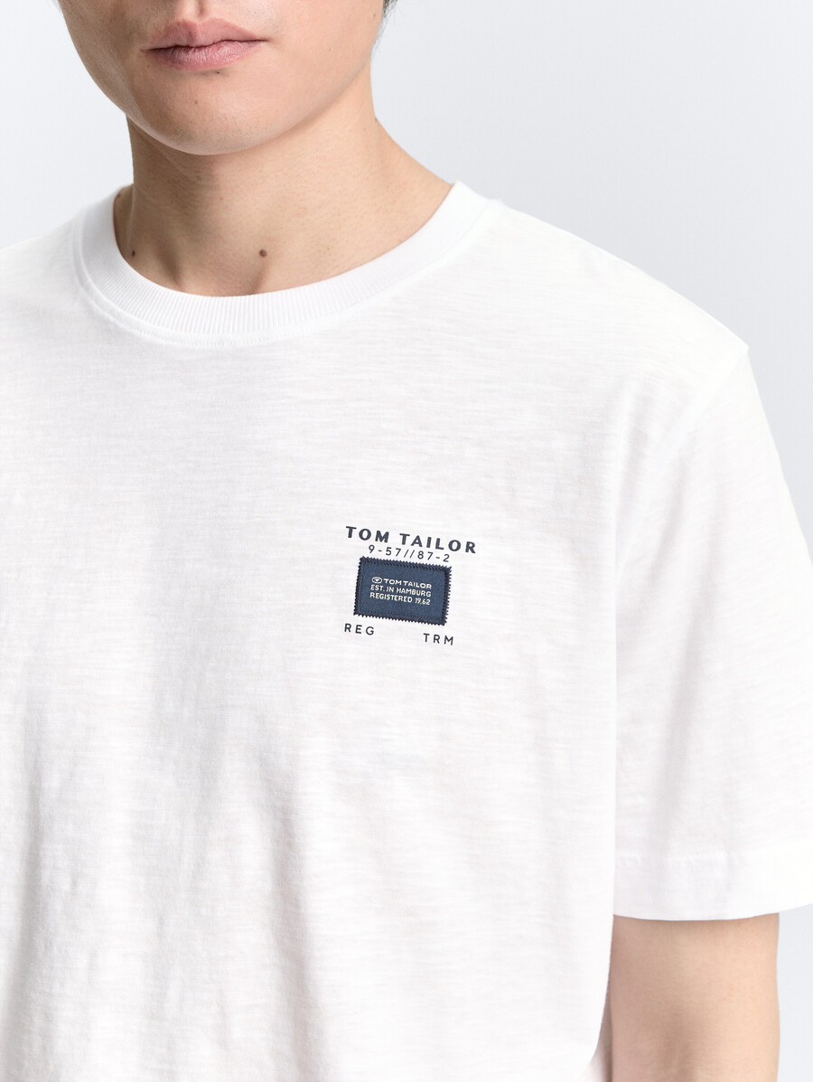 t-shirt basique à laspect chiné