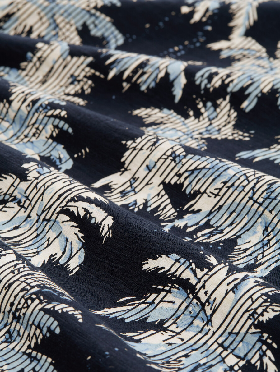 t-shirt à imprimé palmier