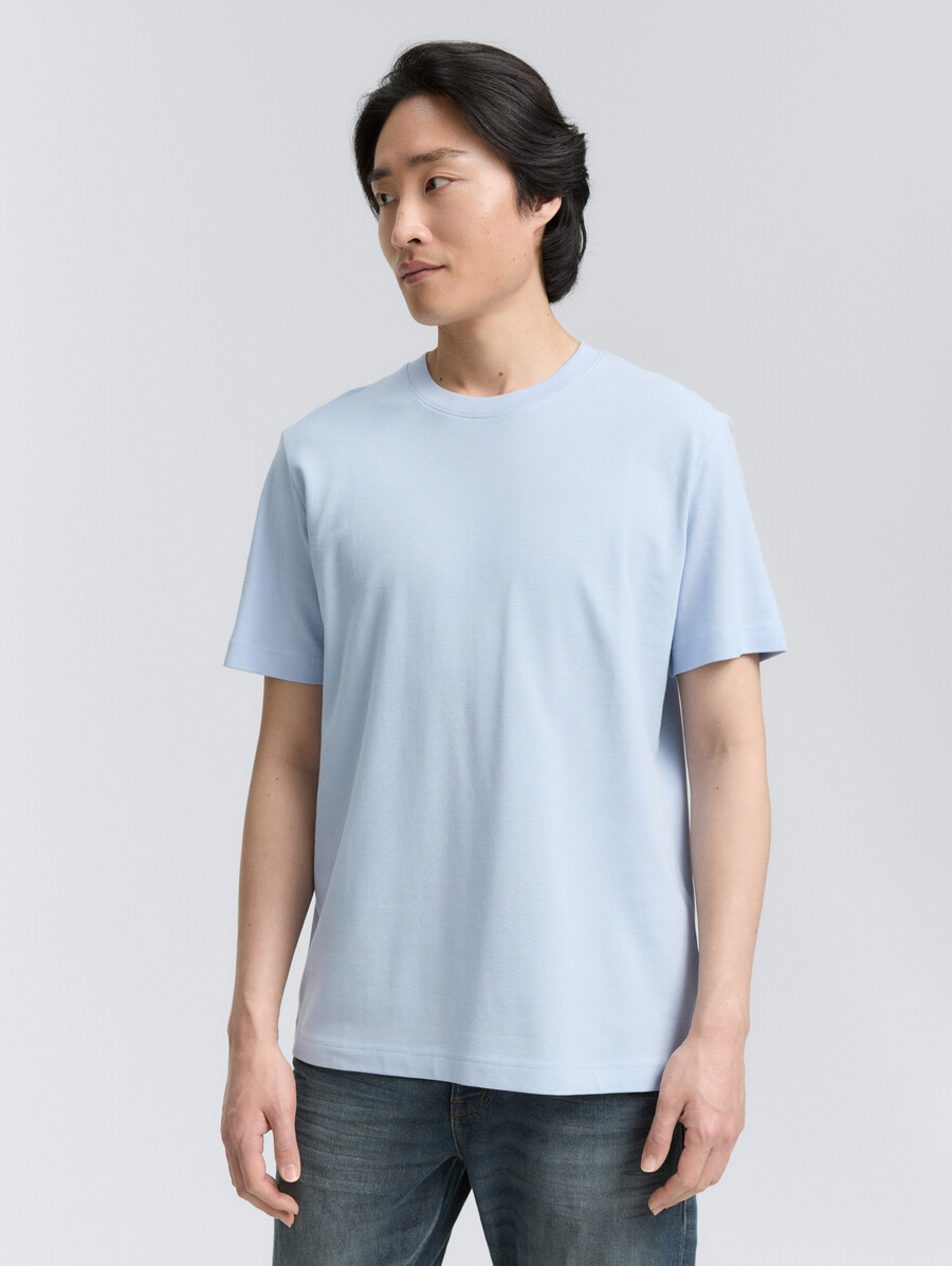 t-shirt à texture piqué