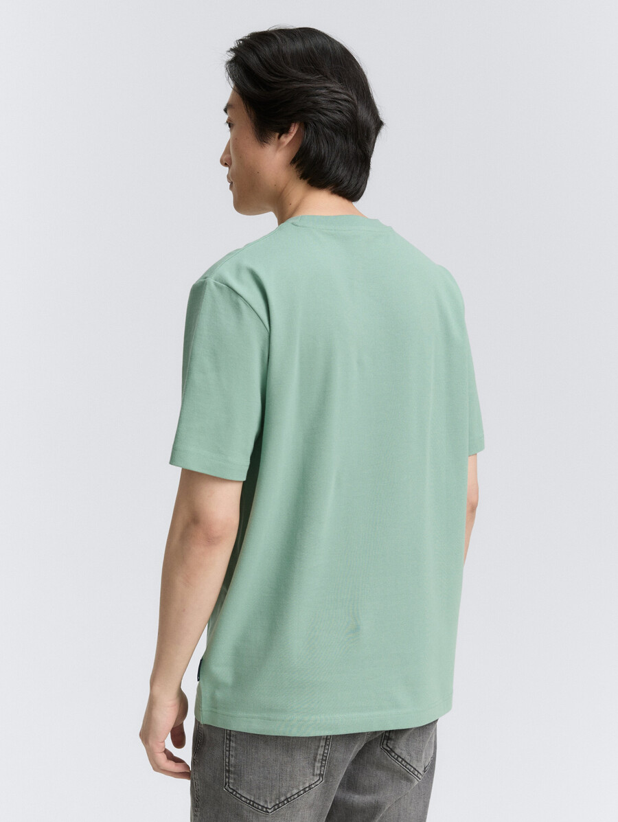 t-shirt à texture piqué