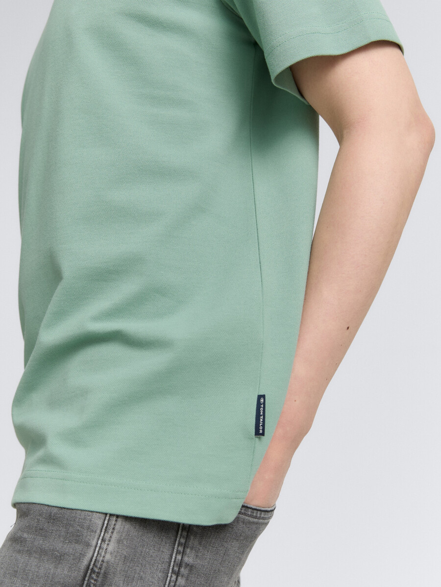 t-shirt à texture piqué
