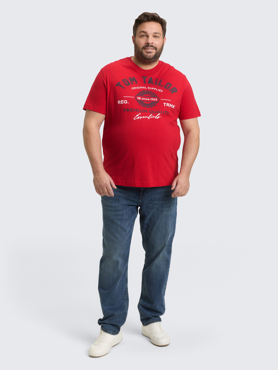 t-shirt grande taille avec logo imprimé