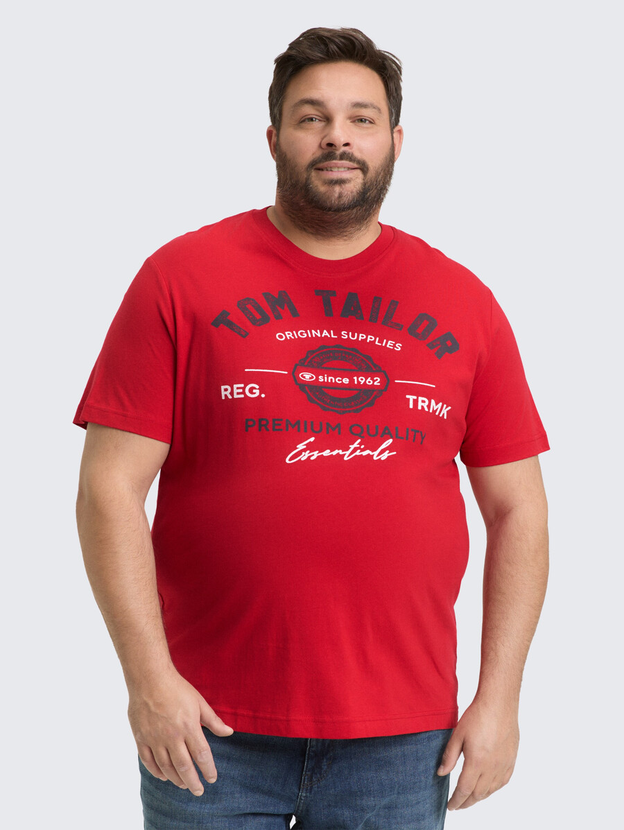 t-shirt grande taille avec logo imprimé
