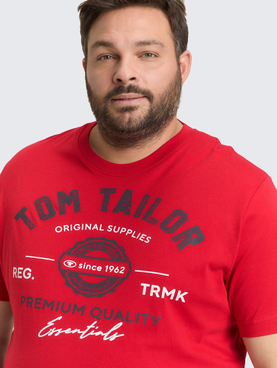 t-shirt grande taille avec logo imprimé