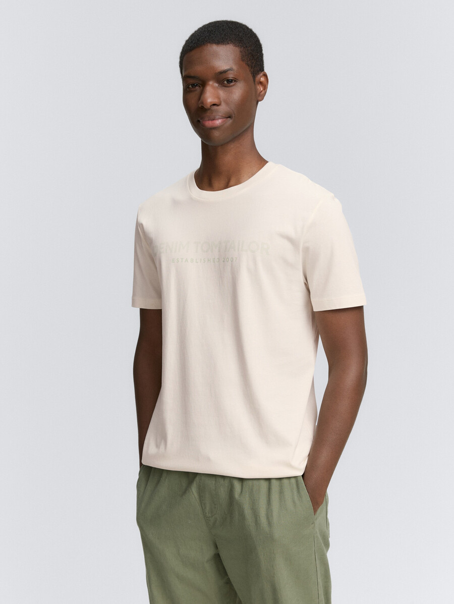 t-shirt basique avec imprimé logo