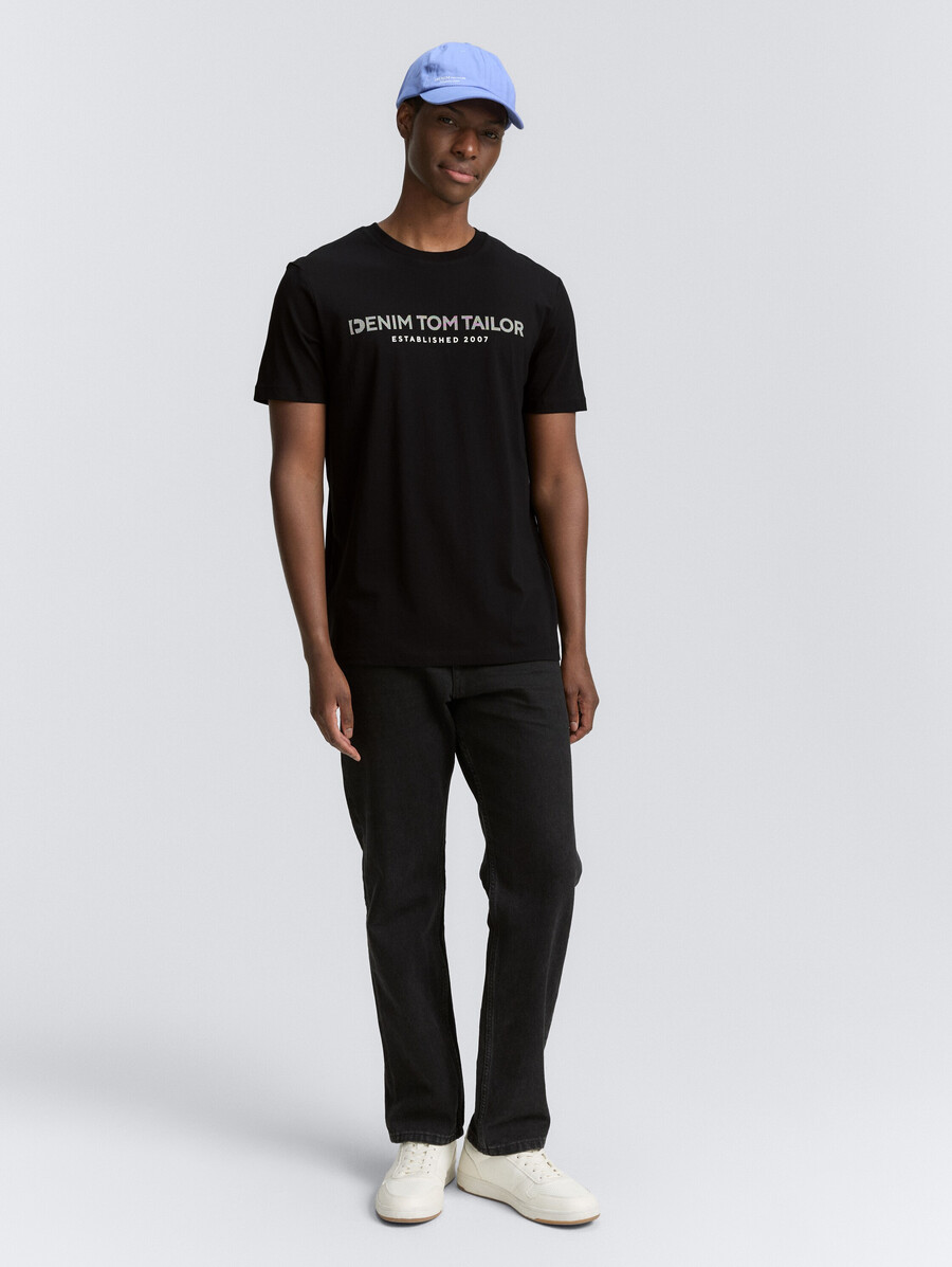 t-shirt basique avec imprimé logo