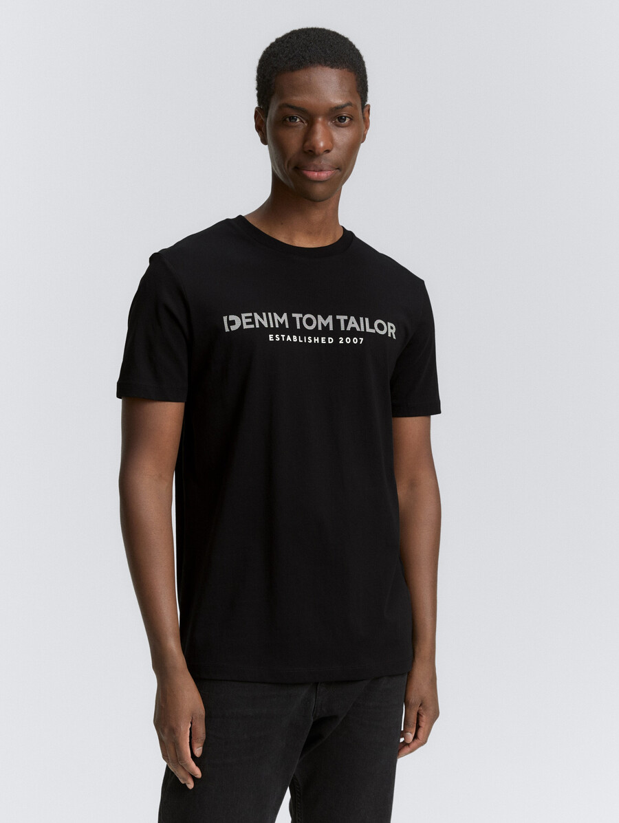 t-shirt basique avec imprimé logo