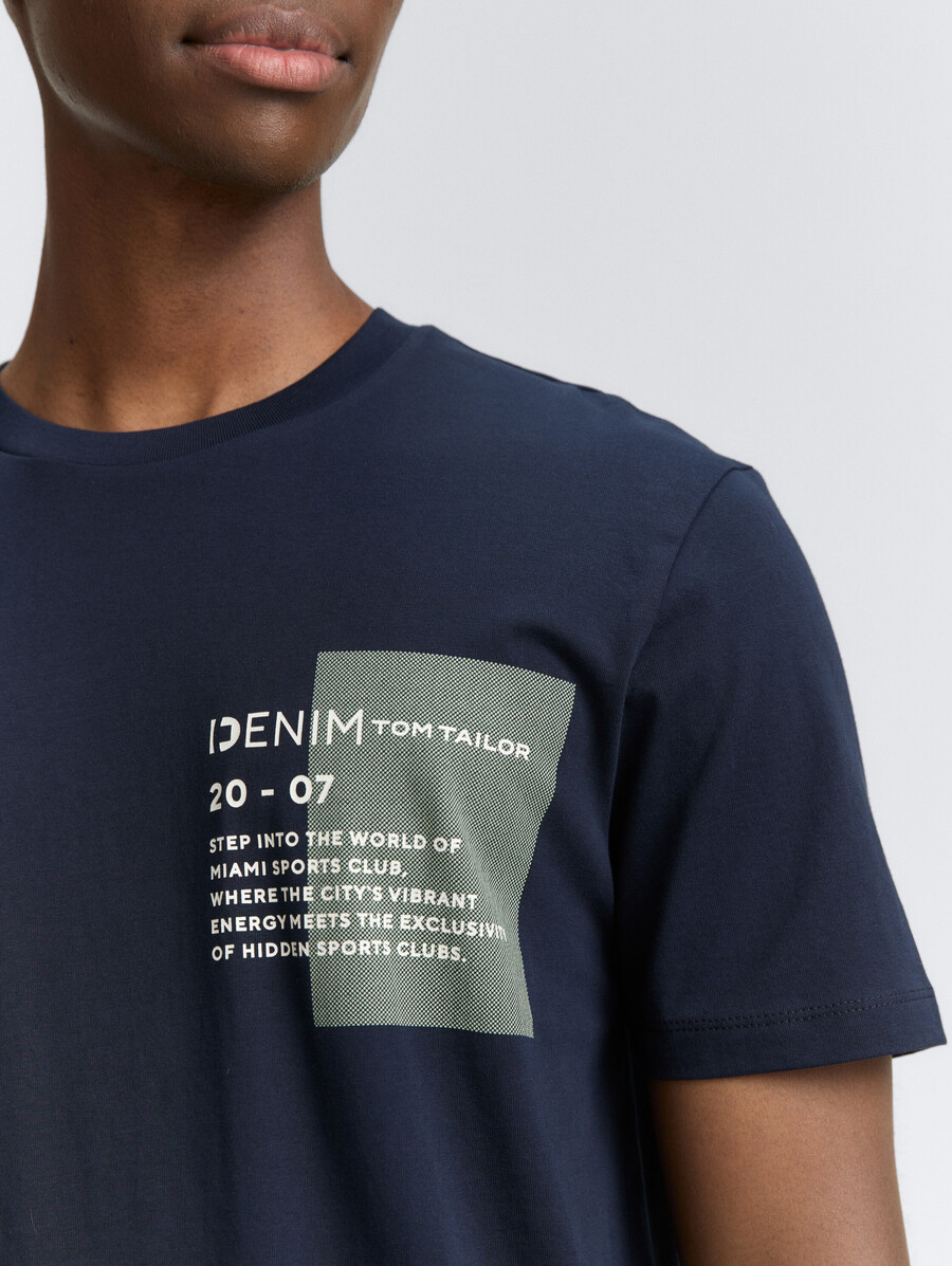 t-shirt basique avec imprimé logo
