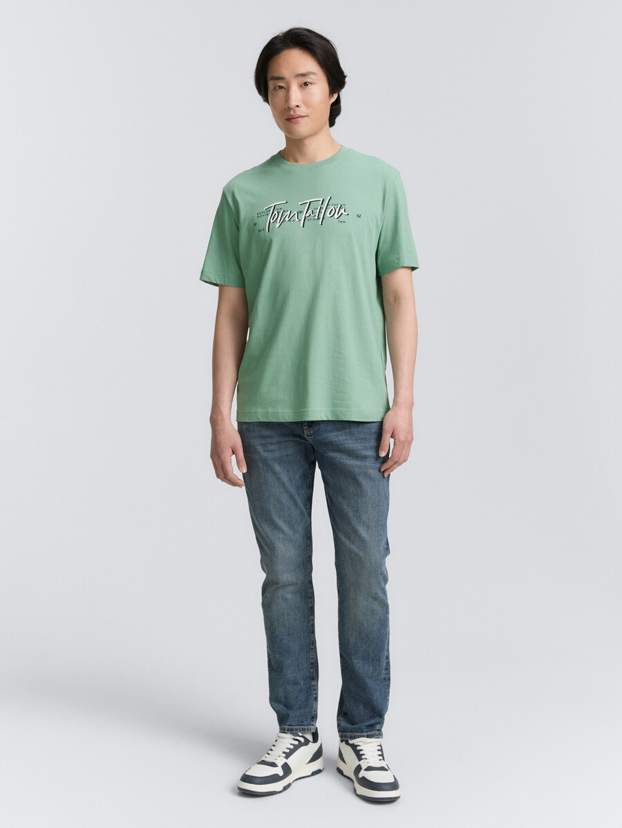 t-shirt avec imprimé logo