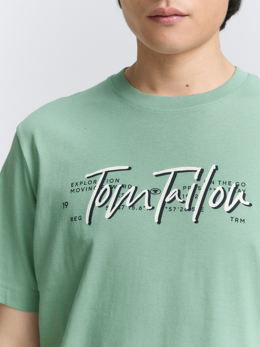 t-shirt avec imprimé logo
