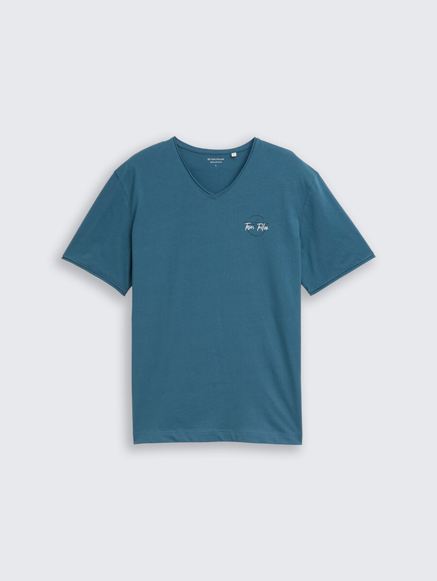 t-shirt à col en v