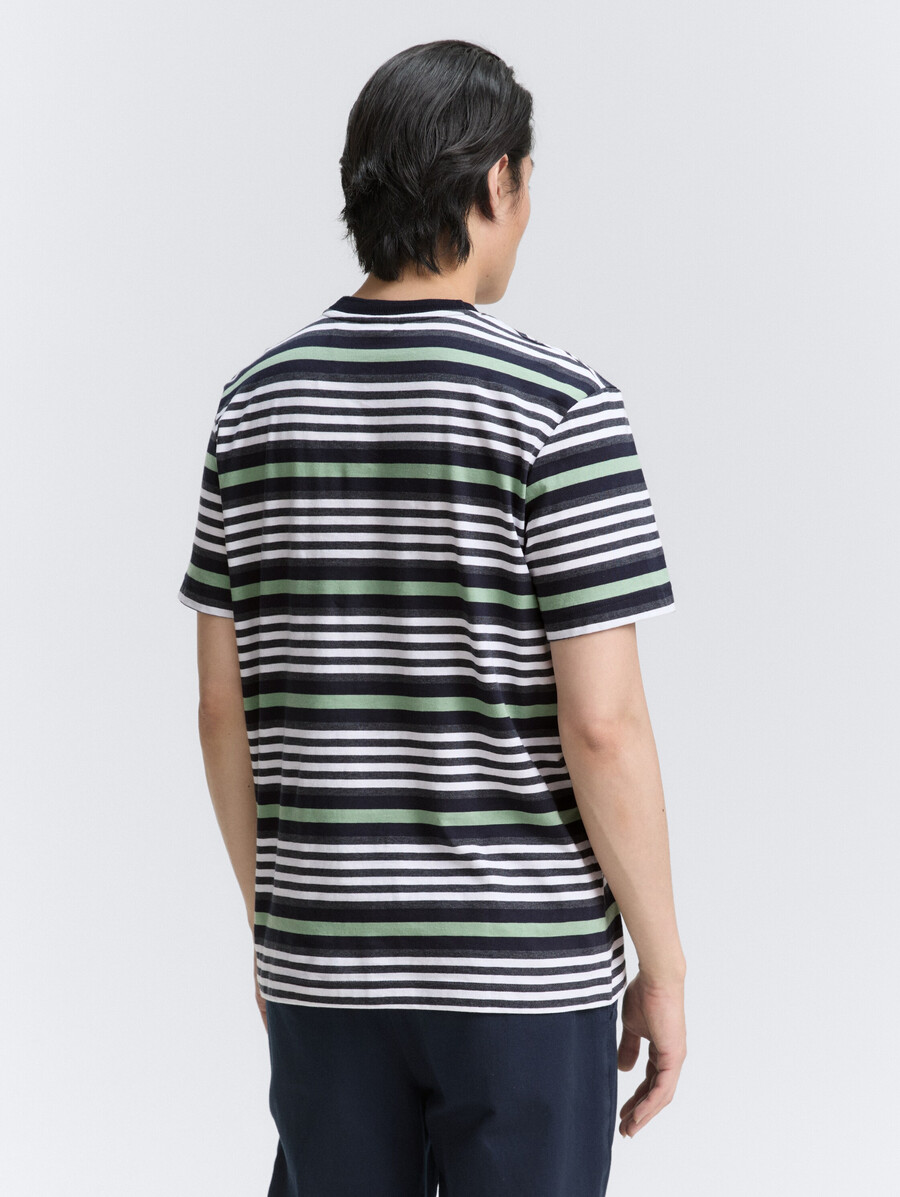 t-shirt à rayures