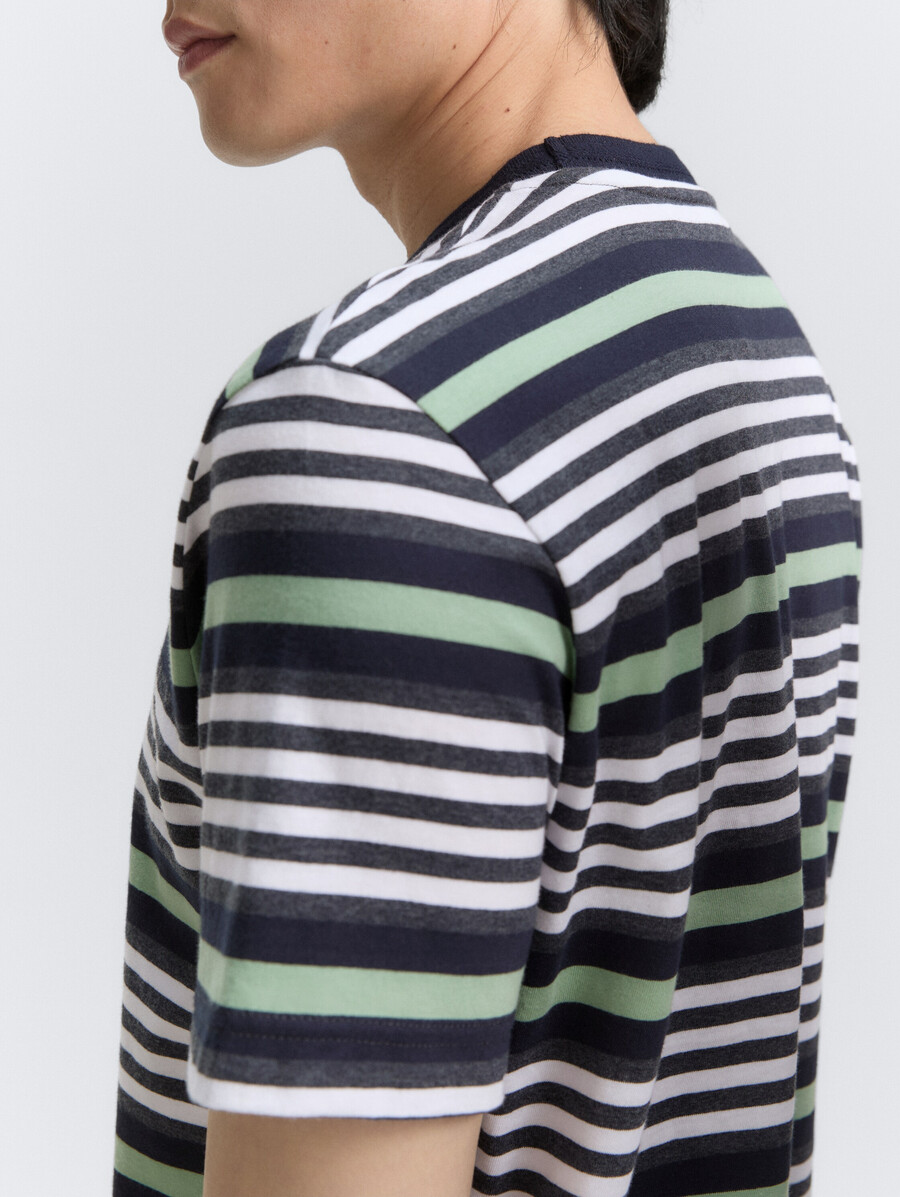 t-shirt à rayures