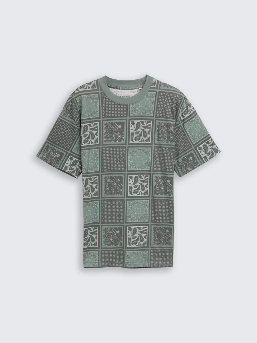 t-shirt coupe décontractée à motif
