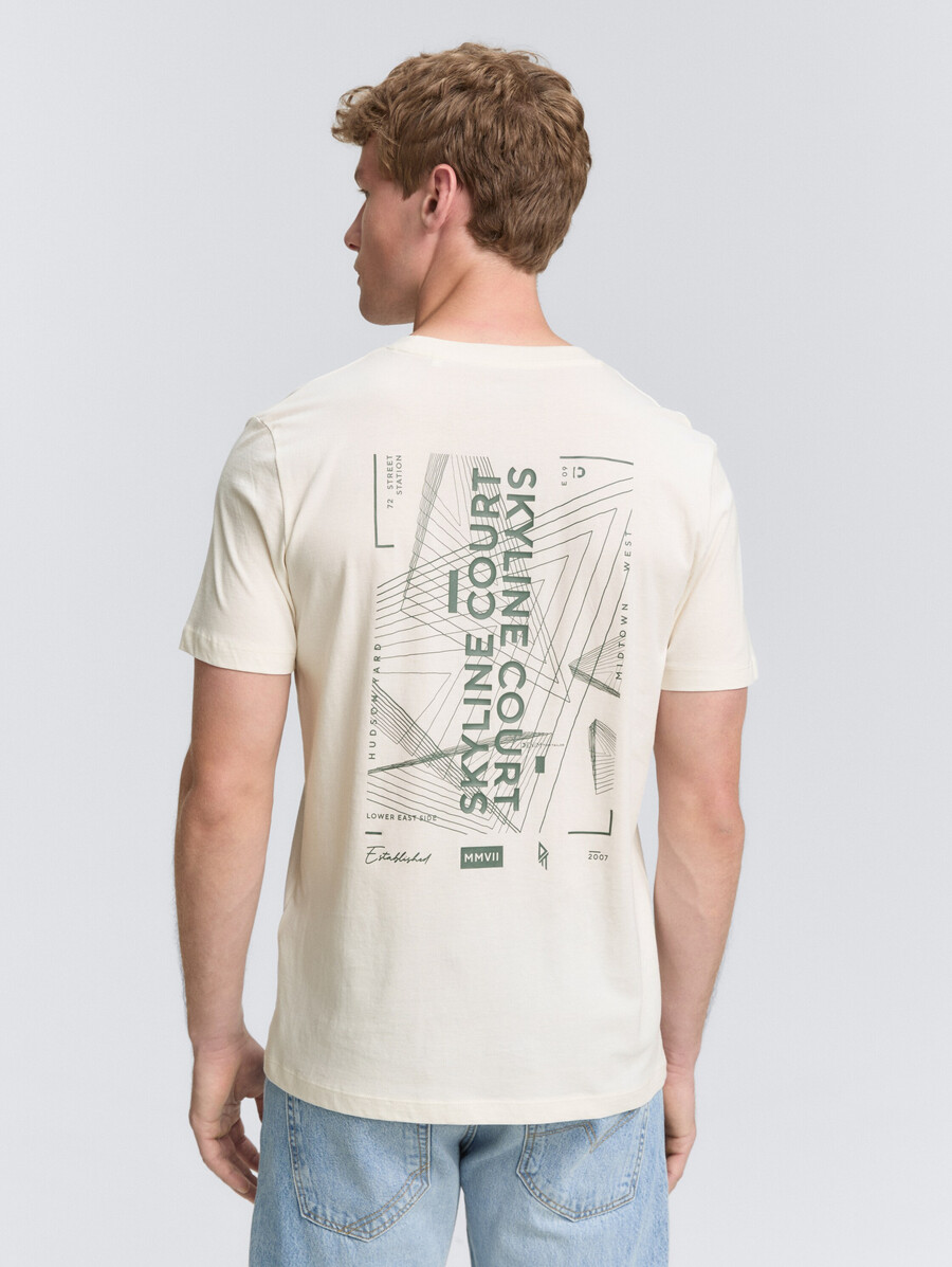 t-shirt avec impression au dos