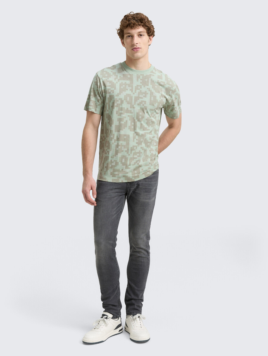 t-shirt coupe décontractée à motif
