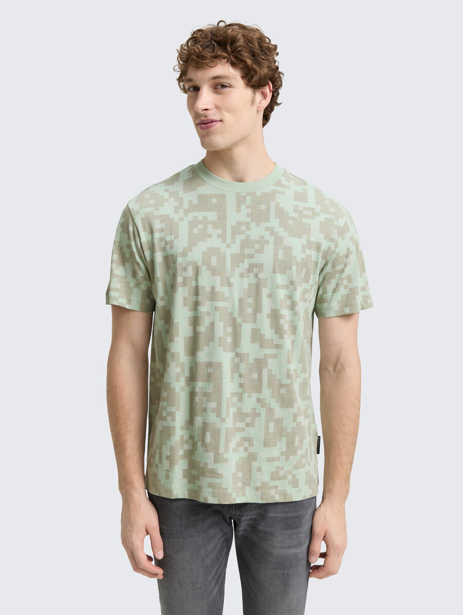 t-shirt coupe décontractée à motif