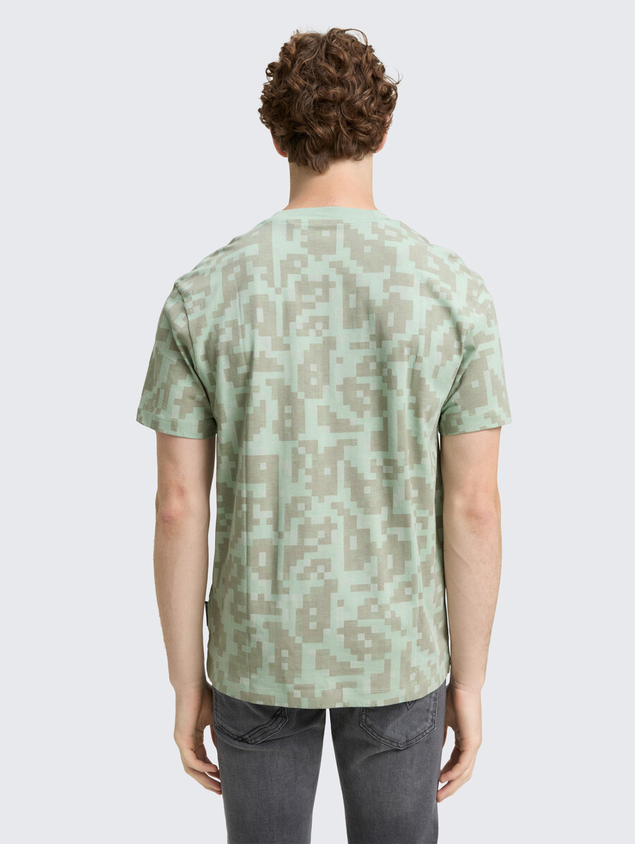 t-shirt coupe décontractée à motif
