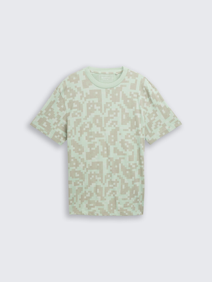 t-shirt coupe décontractée à motif