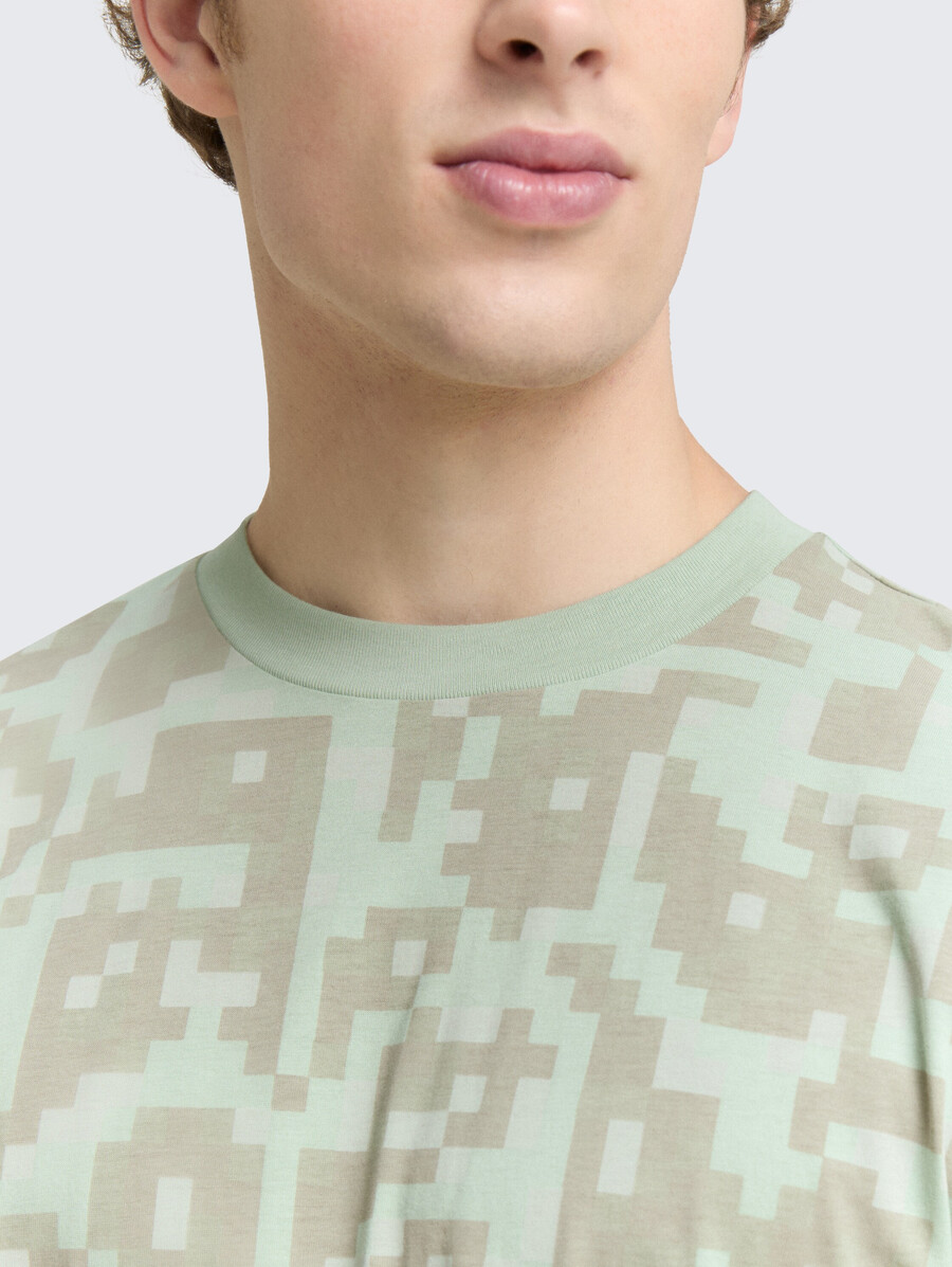 t-shirt coupe décontractée à motif