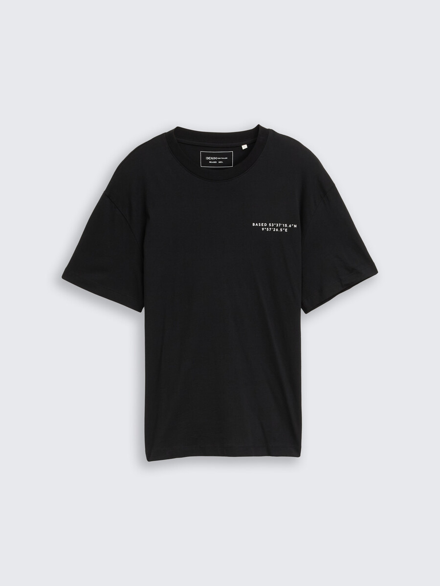 t-shirt coupe décontractée avec imprimé