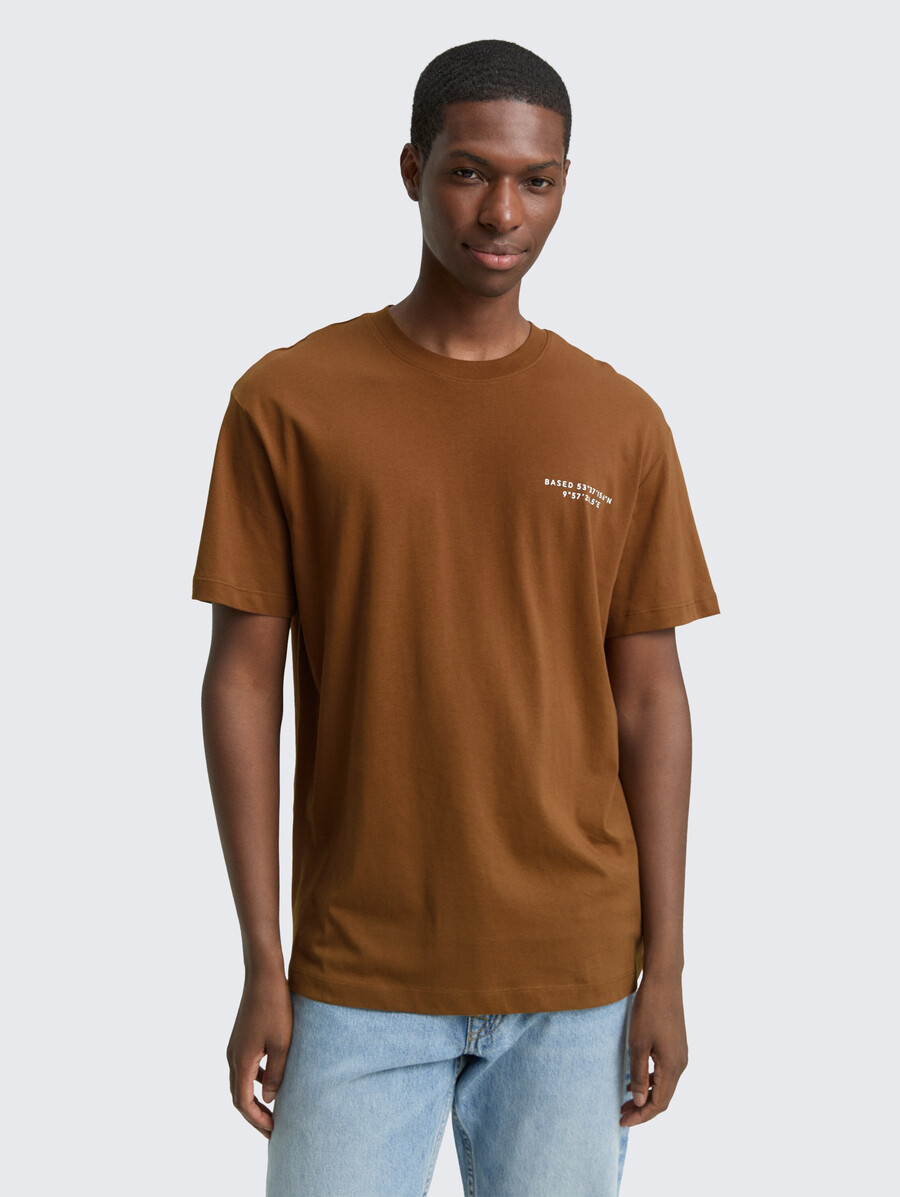 t-shirt coupe décontractée avec imprimé