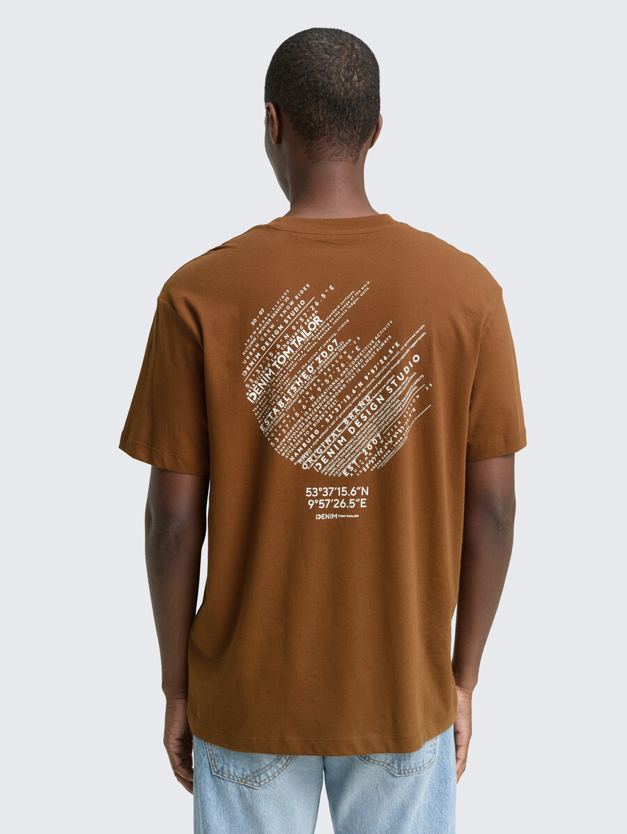 t-shirt coupe décontractée avec imprimé