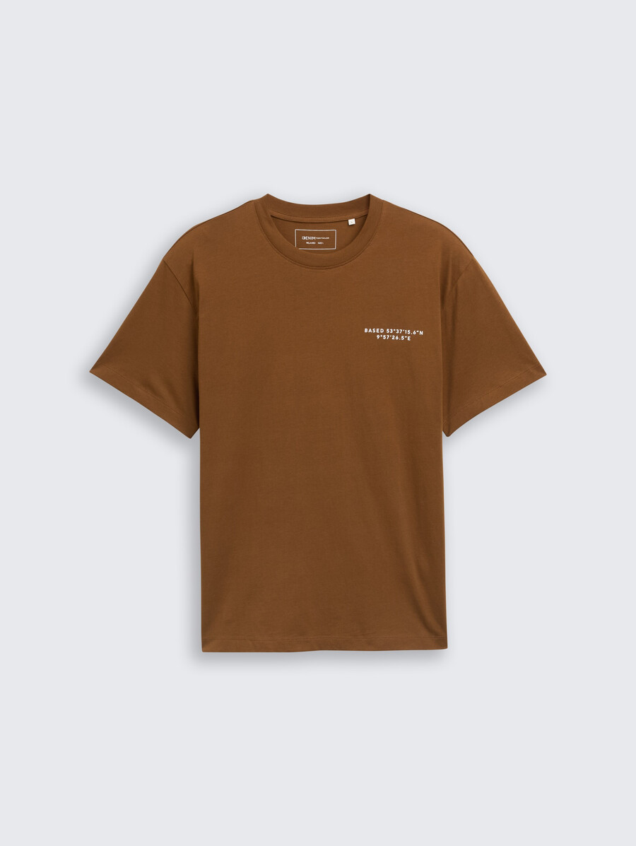 t-shirt coupe décontractée avec imprimé