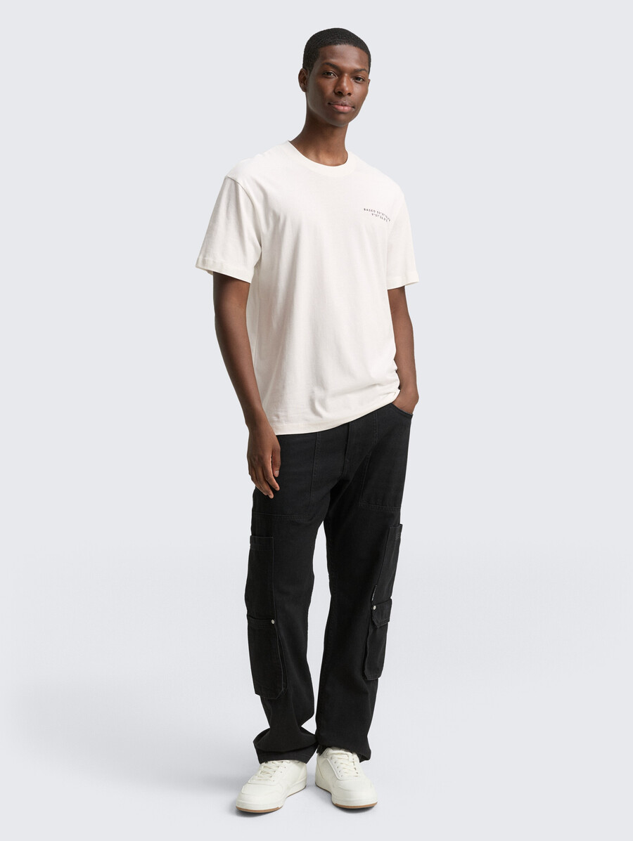 t-shirt coupe décontractée avec imprimé