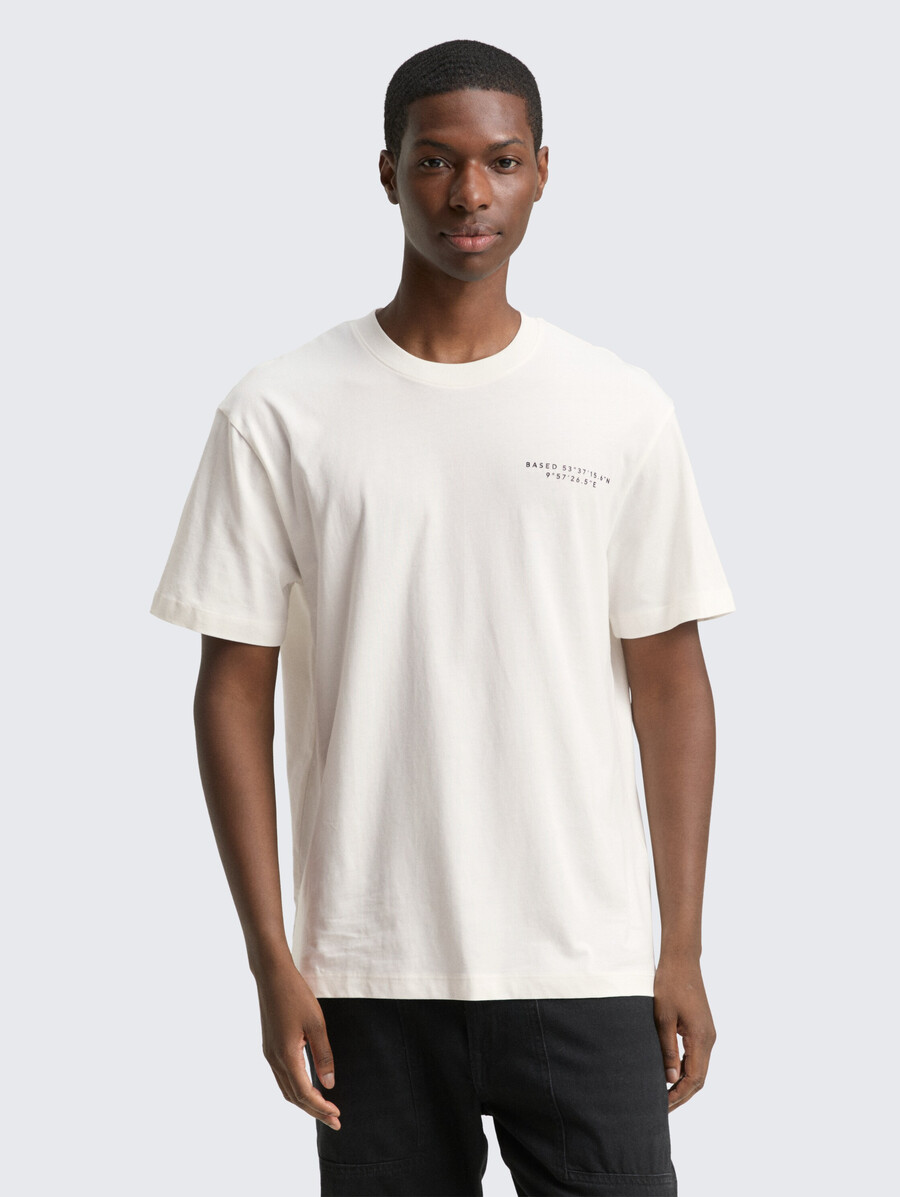 t-shirt coupe décontractée avec imprimé