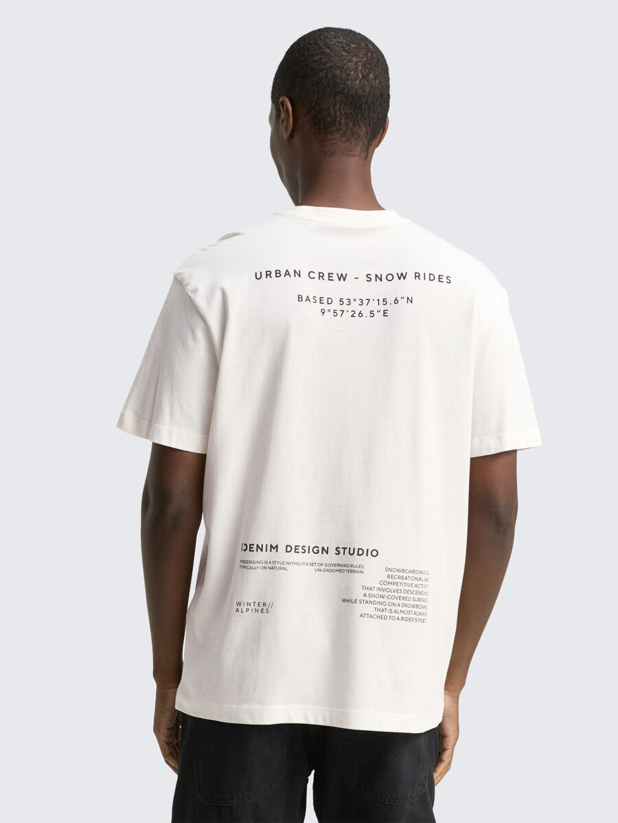 t-shirt coupe décontractée avec imprimé
