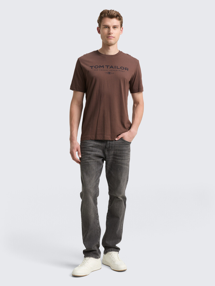 t-shirt en coton avec logo imprimé