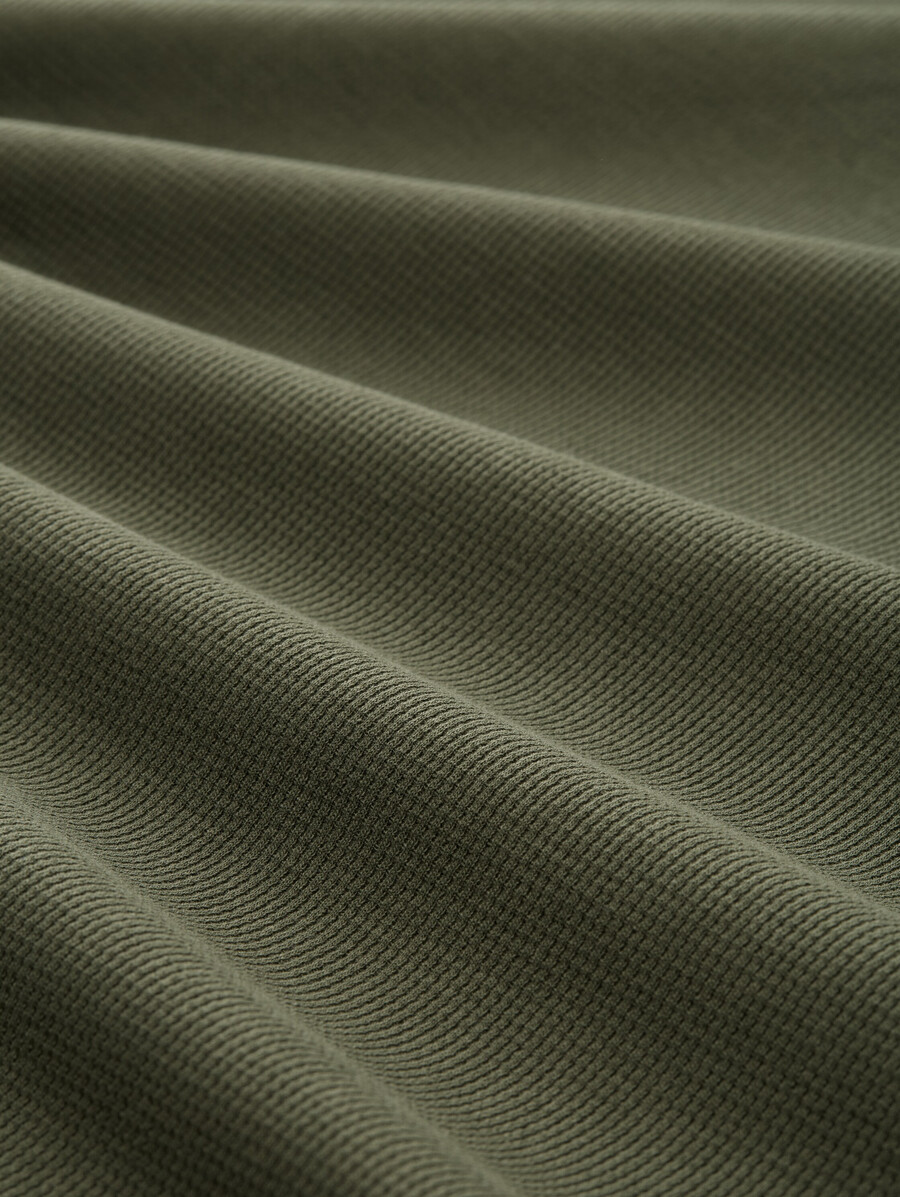 t-shirt à texture gaufrée