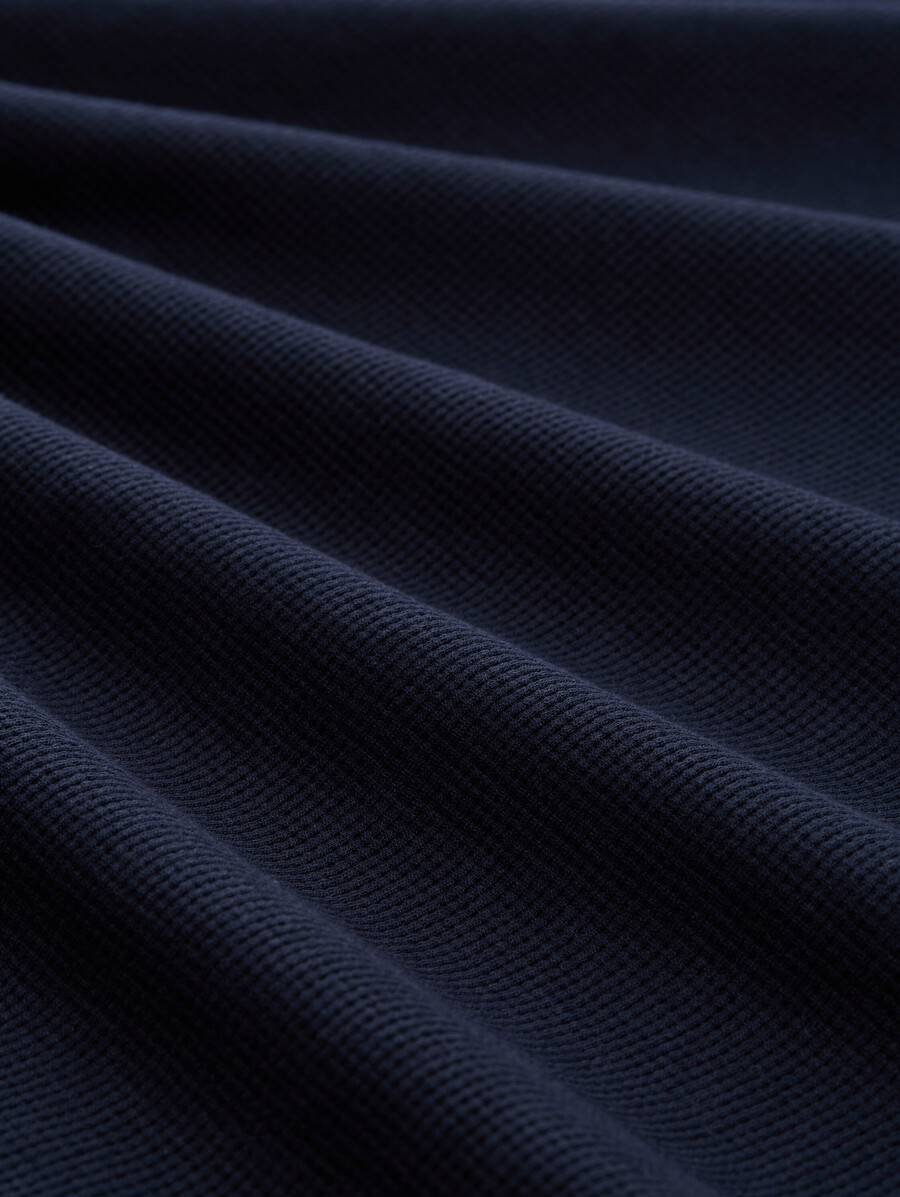 t-shirt à texture gaufrée